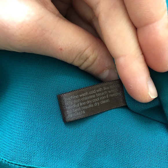 The Limited one shoulder silky teal romper - Picture 6 of 7